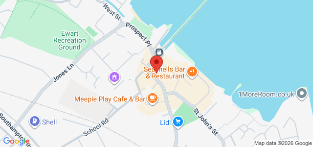 Map showing Roccos Pizza - Hythe in Hythe